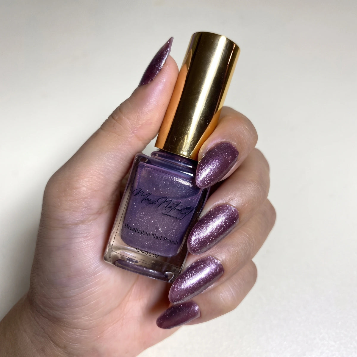 Amethyst glitter - Breathable Nail Polish