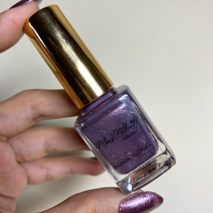 Amethyst glitter - Breathable Nail Polish