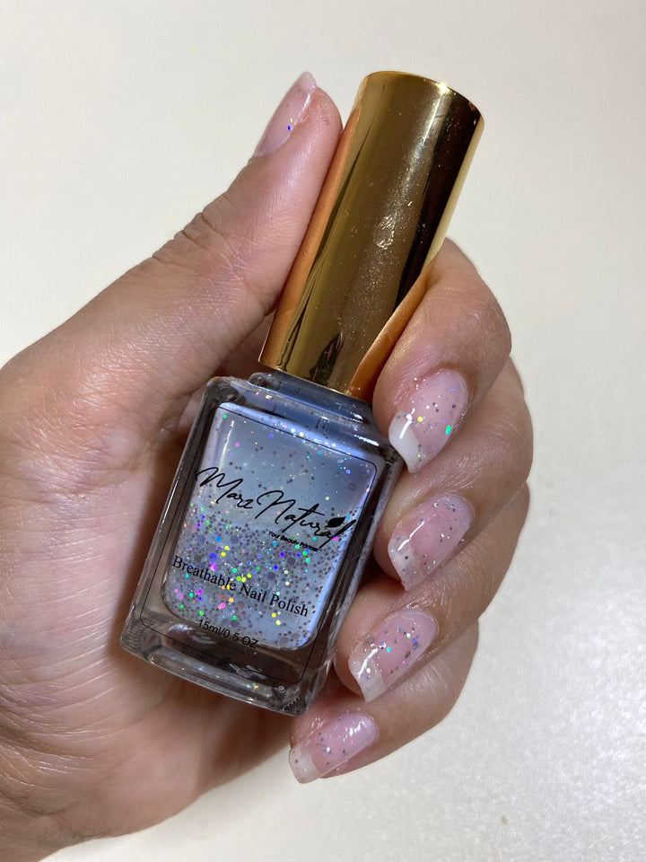 White Glitter Top - Breathable Nail Polish