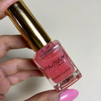 Natural Pink Glitter Top - Breathable Nail Polish