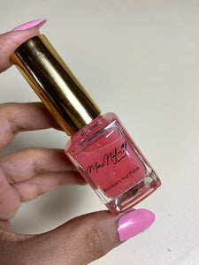 Natural Pink Glitter Top - Breathable Nail Polish